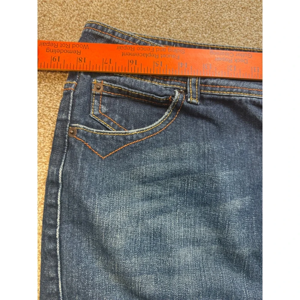 SO Wear It Declare It Womens Denim Mini Skirt Dark Wash Low Rise 13 Y2K Indie